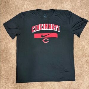 Nike DRI-FIT Authentic Collection MLB Cincinnati Reds Shirt Mens XL Black